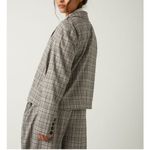Free People  Cali Plaid Blazer L‎ Photo 3
