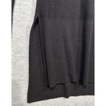 Free People ‎ Womens V-Neck Black Long Sleeve Sweater Tunic Dress M Photo 3