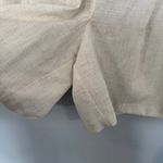 Sag Harbor Vintage  Linen Blend Off-White Pleated Front Shorts Approx Size 6 / 28 In Waist Photo 2
