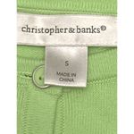 Christopher & Banks Womens Lime Green Button Up Cardigan Sweater Size S Photo 5