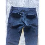 Nili Lotan Navy Corduroy High Rise Cropped Pants Womens Size 00 Blue Photo 3