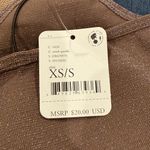 Free People Skinny Strap Brami / Mink Sparkle XS/S Photo 5