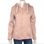 Reebok Blush Pink Sherpa Zip Up Hoodie Soft Fleece Winter Cozy Athletic Jacket M Photo 1