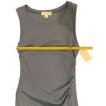 Treasure & Bond Women's Blue Gray Ruched Sleeveless Bodycon Knee Length Dress Size M Photo 2