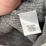 Croft & Barrow Gray Ribbed Turtleneck Sweater Women's Size M Cotton Blend Photo 2