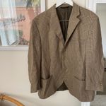 Vintage 90s Polo Ralph Lauren Plaid Blazer Jacket Men's 42R Old Money Equestrian Tan Size M Photo 1