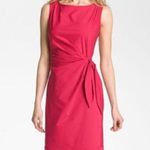 Diane Von Furstenberg  New Della Mini Dress Size 10 Wrapped Drape Tie Pink Barbie Photo 2