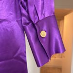 ZARA  tie satin purple dress Photo 4