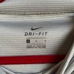 Nike Women’s Funnel Neck Fleece Ribbed Cropped Sweater Sz L Grey Photo 4