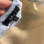 Lulus  Bliss Abound Light Blue Floral Print Tiered Midi Dress size M Photo 9