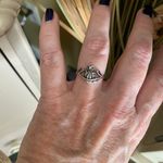 Owl On Branch Sterling Silver Ring Sizes 7,8,9 Photo 3