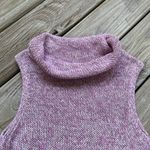 Laura Ashley Women's Vintage Pink Cowl Neck Sleeveless Sweater Size L Photo 2