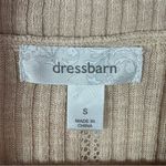 Dress Barn Vintage Open Front Cardigan Topper Sweater Tan Small Photo 9