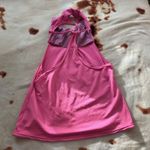 Champion tank top with built in sports bra sz Medium Pink Stripe Photo 1