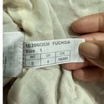 Ba&sh  Noemie Dress Women's Small Pink Red Midi V-Neck Short Sleeve Side Tie Photo 7