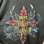 Urban Outfitters 2010 Hope Biker Sunday T Shirt Gray Large L Motorcycle Graphic Tee 50/50 Solid Photo 7