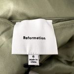 Reformation Casette Silk Dress Artichoke green size 6 C0 Photo 4