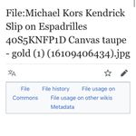 Michael Kors Michael Kendrick slip on espadrille shoes size 7.5 Photo 7