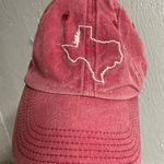 Texas red faded baseball cap/ one size‎ fits most Photo 0