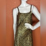 Victoria's Secret Leopard Print Satin Medium Chemise Full Length Lingerie. E33 Photo 5