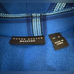 Susan Graver  Vibrant Blue‎ Checkered Top Photo 3