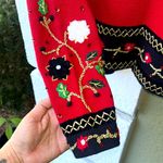 Vintage Christmas Cardigan Sweater BEREK by Takako Saxon Photo 2