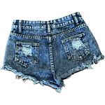 SheIn , women’s size small, distressed, cut out, denim mini shorts Photo 1