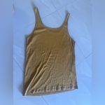 Eileen Fisher  Tank Top  Stretch Organic Cotton Jersey Scoop Neck Orange USA L Photo 3