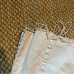 Good American  Bone White Wide Leg Raw Hem Jeans Sz 15 (Sz 32) High Rise Photo 6