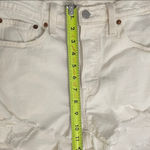 Levi's  501 Denim Cut-Off White Jean Shorts Womens Size 27 Button Fly Photo 7