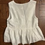 ZARA Cream Lace Detail Sleeveless Blouse Photo 2