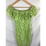 Paper Dolls  Bardot Lace Pencil Lace Off the Shoulder Green Dress Size 2 Photo 3