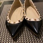 Trendy Stud Flats Black/Nude 39EU US 8.5 Black Size 6 Photo 2
