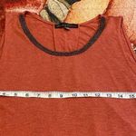 Rose + Olive coral colored sleeveless tank top super soft w/beaded neck Photo 5
