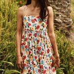 The Great ππ The Dainty Dress ~ Midi 100% Cotton Tropical Floral Large L NWT Photo 1