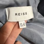 Reiss Arta Light Blue Chambray 100% Linen Draped Belted Jacket Womens 4 Photo 6