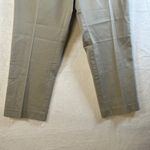 New York Company Stretch Capri Pants Khaki Size 4 Flat Front Cotton Blend Tan Photo 2