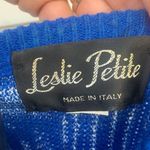 Vintage 90s blue abstract geometric sweater MEDIUM? Photo 3