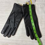 Michael Kors 🆕  MEDIUM ✨ Quilted Black Leather Gloves with Gold Accents NWT Photo 1