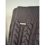 Abercrombie & Fitch Navy Blue Cable Knit Crewneck Sweater Women’s Size Medium Photo 3