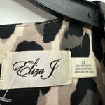 Eliza J  Leopard Print Short Sleeve Fit And Flare Dress Size 12 Photo 3