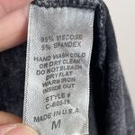 Chatoyant Womens Mineral Wash Mini Dress Sz M Black Gray Stretchy Grunge Drapey Photo 5