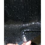 Bar III Womens M New Black Sequin Tank Dress Mini Party Short Date Blouson Cute Photo 4