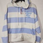 Mighty fine Leisure club Los Angeles women's white and blue hoodie size medium Photo 0