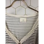 T.La from Anthropologie Striped Long Sleeve Henley Top Photo 4