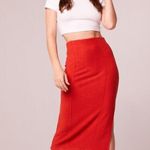 Band of Gypsies BAND OF THE FREE Renee Ribbed Pencil Skirt Black Pull-On Textured Knit NWT Small Photo 6