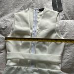 Pretty Little Thing NWT:  White plunge strap midi dress size 4 Photo 6