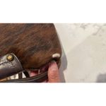 Sergio’s Collection cow hide fur leather western ranch brown crossbody Photo 4