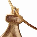 Vintage Bottle Pendant Necklace Collar Design Large Gold Tone Bold Statement Photo 9