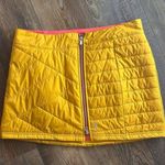 Smartwool  Smartloft Quilted Down Zip Short Skirt Sz Med MUSTARD YELLOW RARE Wool Photo 9